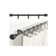 thumbnail image 5 of Soporte Set 3 Cortinero Para Pared Ajustable Gancho Negro, 5 of 5