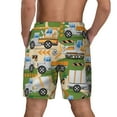 thumbnail image 4 of Gaeub Construction Machinery1 Mens Swim Trunks Stretch Beach Shorts Quick Dry for Men Swim Shorts Swimwear with Pockets- Small, 4 of 9