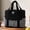 58#Black, variant on Solid Color Insulated Lunch Bag, Thickened Food Storage Tote, Oil Proof Bento Pouch, Handheld Meal Sack, Reusable Organizer for Back to School, Campus Staff Daily Dining Needs