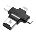 thumbnail image 4 of Lector de tarjetas 4 en 1 con conector de interfaz USB tipo C para iOS, adaptador OTG HUB para iOS, Android y Samsung, 4 of 9
