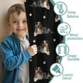thumbnail image 3 of Blackout Kids Curtains,Australian Shepherd Dog and Footprints Childrens Insulated Curtains Set Of 2,Bedroom Essentials,Toddler Room Decor 42"x84"(106x213cm), 3 of 4