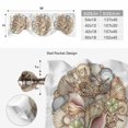 thumbnail image 6 of Coastal Conch Tie Up Valance Curtains for Windows, Kitchen Curtains Window Treatments, Watercolor Ocean Nautical Beach Seashells Short Window Shades Valances for Bedroom Bathroom Cafe 54"x18", 6 of 8