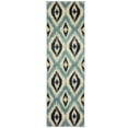thumbnail image 4 of Linden 7825C Blue and Grey Lattice Area Rug 1'10"X3', 4 of 4