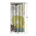 thumbnail image 5 of Green and Blue Pioneer Flower Pattern Shower Curtain 36"x72" ,Bathroom Decorative Shower Curtains Set with 12 Hooks,Modern Waterproof Washable Shower Curtain, 5 of 6