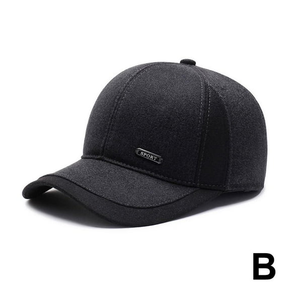 FurNest Men Winter Baseball * With Ear Flaps Warm Cotton Snapback * Hat Pl