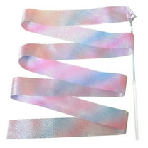 Dance Ribbons Streamers Gymnastics Dacing Ribbon Wand Perfect Rhythm Ribbon Sticks for Kids Talent Shows,Baton Twirling