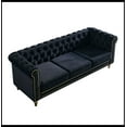 thumbnail image 3 of Chesterfield Velvet Sofa 84.65 inch for Living Room, 3 of 5