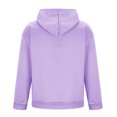 thumbnail image 4 of Men's Trendy Hoodies Soft Cotton Sweatshirt Long Sleeve Casual Lightweight Plain Pullover Fall Winter Tops (S, Purple), 4 of 6