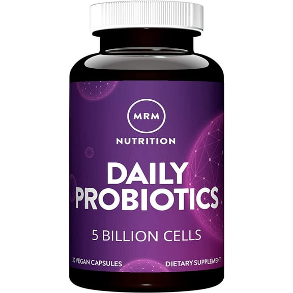 MRM Nutrition Daily Probiotics, 5 Billion Cells, 30 Vegan Capsules