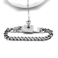 thumbnail image 2 of 2 Pcs Bracelets Tactiles Couples Bracelet Necelace Ensemble Bracelet de Lettrage Emboîtable Serrures Concentriques Bracelet Necelace, 2 of 3