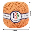 thumbnail image 2 of IBA Indianbeautifulart KnittingCottonCord 6 ply Crafts Thread Waterproof 0.5mm DIY Beading Crafts Thread String For Bracelet Necklace Jewelry Making (Peach), 2 of 5