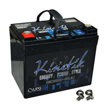 Kinetik 40922 HC BLU Series Battery Power Cells for the Ultimate Car Audio Experience (HC800, 800W, 35A-Hour Capacity, (Best Battery For Car Audio System)