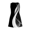 thumbnail image 4 of Mohiass V Neck Sleeveless Tank Summer Dresses for Women Solid Color Beach 2024 Casual Boho Dress Black 3XL, 4 of 6