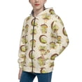 thumbnail image 2 of Pofeuu Frogs Print Teenage Zipper Hoodie Sweatshirts Hooded Casual Jackets With Pocket For Boys Girls-Medium, 2 of 6