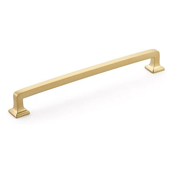 Menlo Park 8 Inch Pull - Signature Brass Cabinet Hardware - 203mm Hole Centers - Kitchen & Furniture Drawer Pulls - Solid Brass Construction