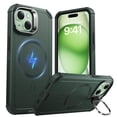 thumbnail image 1 of Funda ESR para iPhone 15 con soporte de 7 m, protección contra caídas, color verde, 1 of 7