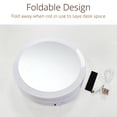 thumbnail image 5 of Zengdainm Travel Makeup Mirror with Lights, Rechargeable Magnifying Mirror 5X/1X Double-Sided, Portable Folding Makeup Mirror, 5 of 8