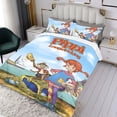 thumbnail image 3 of Pippi Calzaslargas Conjunto de sábanas temático, trío de piezas, cómodo y amigable con la piel, diseño único, regalo de decoración para el hogar para familiares, amigos y fans,140cm *210cm, 3 of 6