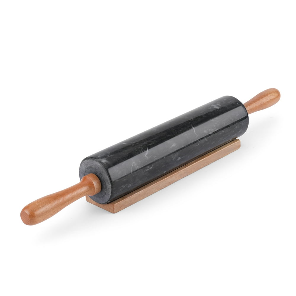 Marble Rolling Pins 18 Inch (Black) Heavy Weight With Large Comfort