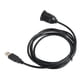 thumbnail image 2 of Cable USB 2.0 Macho A Hembra De Un Solo Puerto, Cable De Descarga De Montaje En Automóvil AUX Instalación Simple A Prueba De Agua Para Motocicleta ANGGREK AUX Car Mount Flush Cable, 2 of 8
