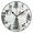Black, variant on 9.84in Snowy Landscape PVC Canvas Wall and Table Clock with Canvas Texture, Black or Gold Hands
