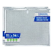 Range Hood Filter Replacement 14.3" x 11.8" for BPS1FA30 Broan Range Hood Filter - Aluminum Mesh Stove Vent Filter - Blocks and Filters Kitchen Air Grease in Oven Overhead Exhaust Fan - (2-Pack)