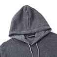 thumbnail image 3 of Kmbangi Men Sports Set, Solid Color Hoodie Zip Tops, Long Loose Pants Suit, 3 of 7