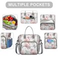 thumbnail image 2 of Pioneer Flower Floral Print Pattern Womens Lunch Box for Work,Insulated Large Lunch Bag for Tween and Teen,Loncheras Para Mujer,Leakproof Adult Lunch Bag for Work,Beach,Travel,Picnic,Camping, 2 of 7