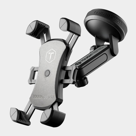 ToughTested Dashboard & Windshield Car Phone Mount, Extendable Suction Cup Cell Phone Holder, 360° Adjustable Universal Smartphone Holder