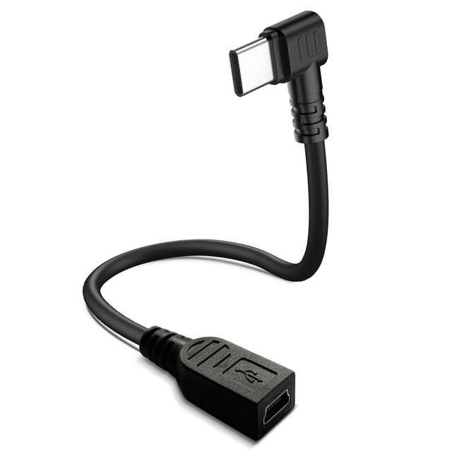 Cable QAMCBulc Mini USB hembra a USB tipo C macho de 15 cm
