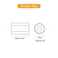thumbnail image 2 of Unique Bargains M14x19x50mm Coupling Nuts, Galvanized Carbon Steel Hex Threaded Rod Coupler, (New) 5 Count, 2 of 4