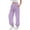 Purple, variant on Women's Sweatpants Fleece Drawstring Elastic Waist Long Pant Winter Cuffed Ankles With Pockets