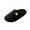 Black, variant on Women's Memory Foam Slippers Comfort Cotton-blend Closed Toe House Shoes Cozy Winter Slippers with Textured Knit Upper