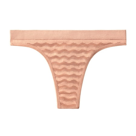 GENGING Underwear for Women Women Solid Color Fall Savings Underwear Panties Ladies 50% off Clear Underpants Thongs Panties Ladies Underwear