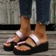 thumbnail image 5 of Sandalias de tacón con punta abierta para mujer, zapatos con lazo y punta abierta, sandalias cómodas, informales, cómodas, para la playa Wmkox8yii ytu6514, 5 of 9