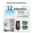 thumbnail image 3 of DESLOC Keypad Deadbolt with Display, Keyless Entry Smart Lock, Electronic Locks for Front Door, 1-Year Battery Life, Auto Lock, 100 User Codes, Easy Installation-Black, 3 of 10