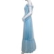 thumbnail image 5 of Vestido Largo de Gasa Con Cuello Oblicuo Y Manga Larga de Color Liso Para Mujer Odeerbi  ODB115977, 5 of 7