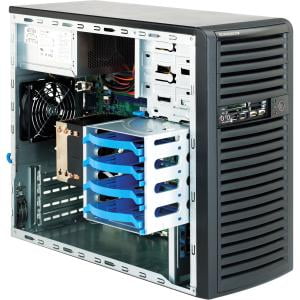 UPC 131498050465 product image for Supermicro SC731i-300B Chassis - Tower - 7 Bays - 300W - Black | upcitemdb.com