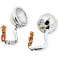 thumbnail image 3 of Speedway Motors Stainless Steel Cowl Light Assemblies with Built-In Turn Signals Compatible with 1928-1929 Ford Model A, Includes Chrome Arms, 12V Bulbs, Wiring & Hardware, Pair, 3 of 7