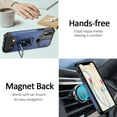 thumbnail image 6 of iPhone XR Case with Sliding Camera Cover and Card Holder Heavy Duty Protective iPhone XR Case with Ring Magnetic Kickstand Phone Case for iPhone XR 6.1''(Blue), 6 of 14