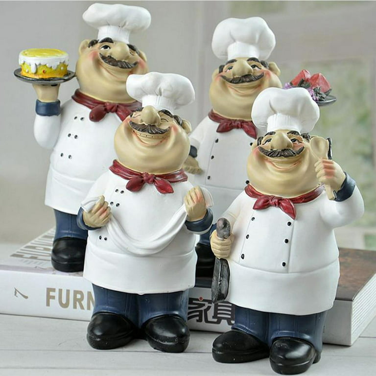 Resin Decorative Ornaments,Cook Statue,French Chef Figurines For Kitchen  Decor Size-2