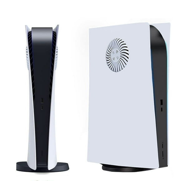 Placas frontales para la consola Edición digital de PS5, accesorios PS5 Placas de cubierta de ABS con rejillas de ventilación, carcasa protectora de repuesto resistente a los golpes y a los arañazos