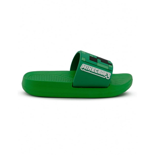 Sandalias Yuyin Para Niño Minecraft Alberca/Playa 18-21 verde 20