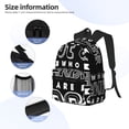 thumbnail image 3 of Easygdp Not All Who Wander Are Lost 2 Casual Laptop Backpack, Backpack for School, Travel, Business, 3 of 6