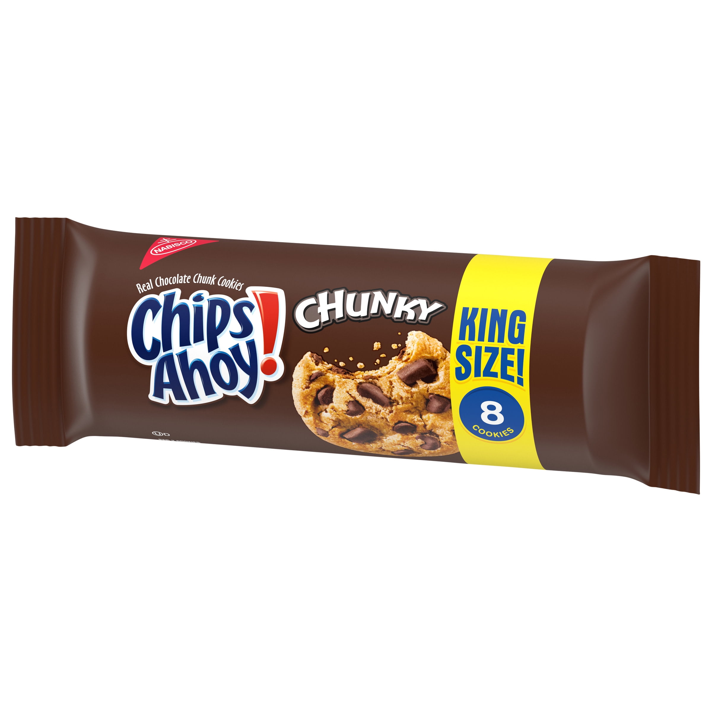 Chips Ahoy! Chunk Chocolate Chip Cookies, King Size, 4.15 Oz