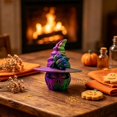 thumbnail image 4 of 3D Printed Halloween Pumpkin Witch Hat Ornament, Halloween Home Decor, Tabletop Shelf Display, Holiday Gift Accessory, Home Office Halloween Decoration Gift, Colorful, 4 of 4