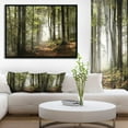 thumbnail image 4 of Designart Green Fall Forest with Sun Rays FLOAT FRAME WALL ART, 4 of 4