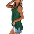thumbnail image 6 of up to 60% off Gifts Usmixi Womens Tank Tops Casual Solid Loose Breathable Workout Pocket Tshirts Vest Summer Trendy Plain V-Neck Sleeveless Shirts Blouse Green XL, 6 of 6