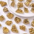 thumbnail image 5 of 2 Pcs Electroplated Golden Crystal Stone Natural Crystal Raw Gemstones Cluster, 5 of 9