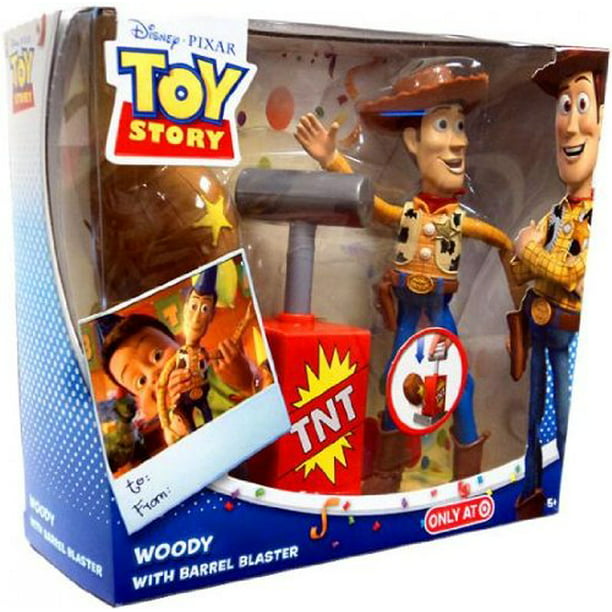 Disney Pixar Toy Story Woody Action Figure With Barrel Blaster Walmart Com Walmart Com